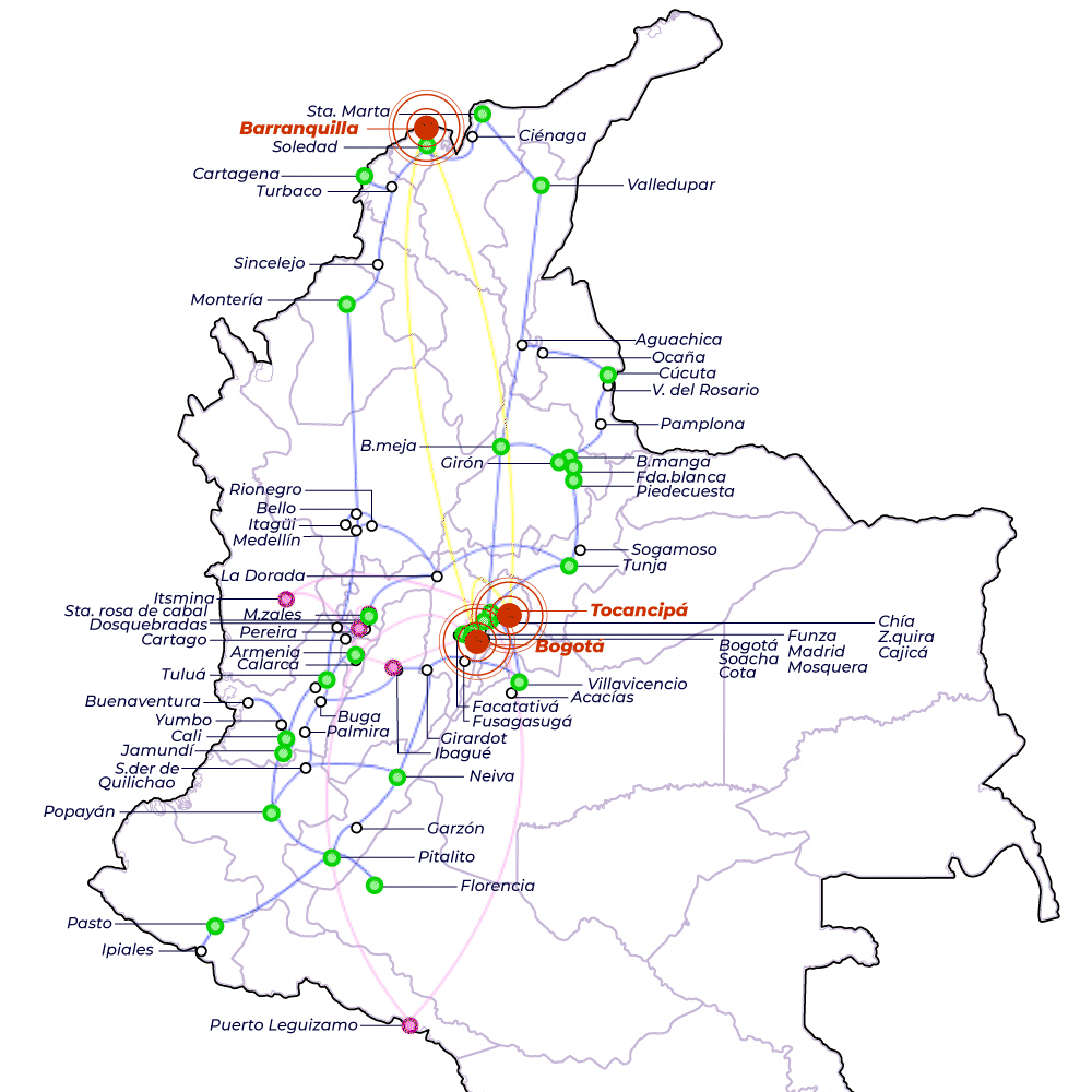 Mapa de cobertura - Red Total